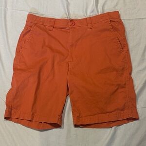 St. John's Bay Men's Vibrant Orange Flat Front Shorts